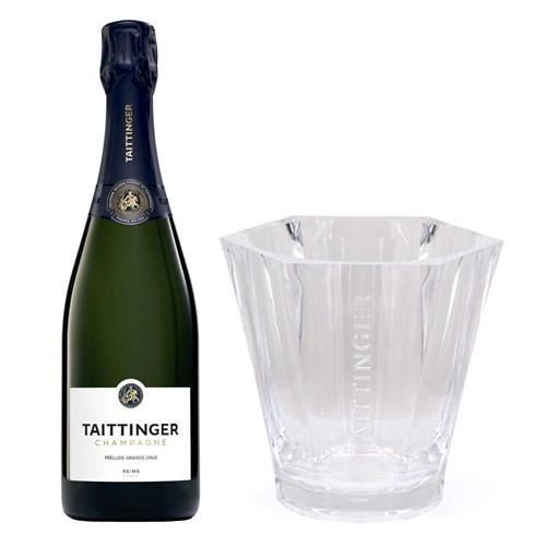 Taittinger Prelude Grands Crus 75cl And Branded Ice Bucket Set